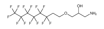 2-Propanol, 1-amino-3-[(3,3,4,4,5,5,6,6,7,7,8,8,8-tridecafluorooctyl)oxy]结构式