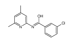 3-chloro-N-(4,6-dimethyl-2-pyridiny)benzamide Structure