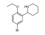 Piperidine, 2-(5-bromo-2-ethoxyphenyl)- Structure