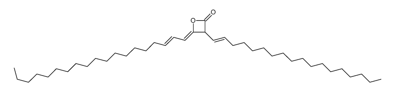 4-nonadec-2-enylidene-3-octadec-1-enyloxetan-2-one Structure