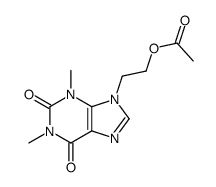 2-(1,3-dimethyl-2,6-dioxopurin-9-yl)ethyl acetate结构式