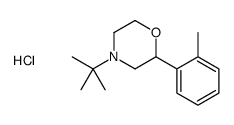 4-tert-butyl-2-(2-methylphenyl)morpholine,hydrochloride结构式