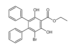 4-Brom-5.6-diphenyl-resorcin-carbonsaeure-(2)-aethylester Structure