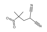 (β-nitro-isobutyl)-malononitrile结构式