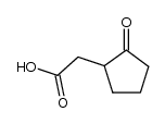 (+/-)-2-(2-oxocyclopentyl)acetic acid Structure