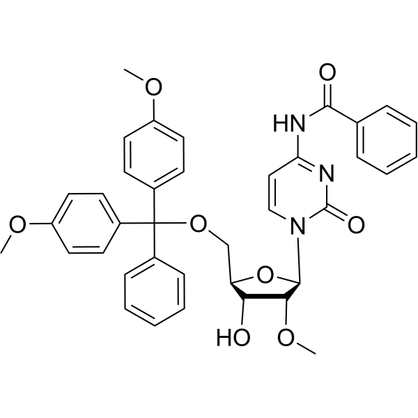 5'-O-DMT-N4-Bz-2'-OMe-rC Structure