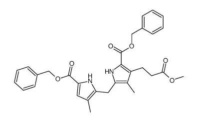 dibenzyl 4-(2-methoxycarbonylethyl)-3,3'-dimethylpyrromethane-5,5'-dicarboxylate Structure