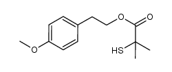 2-(4-methoxyphenyl)ethyl 2-mercaptoisobutyrate Structure