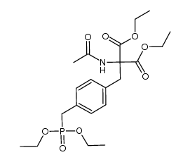 diethyl (acetylamino)[[4-[(diethoxyphosphinyl)methyl]phenyl]methyl]propanedioate结构式