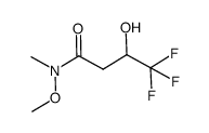 4,4,4-trifluoro-3-hydroxy-N-methoxy-N-methylbutanamide Structure