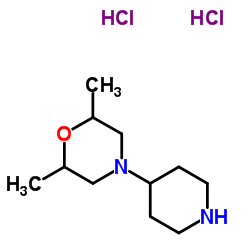 2,6-DIMETHYL-4-PIPERIDIN-4-YL-MORPHOLINE DIHYDROCHLORIDE Structure