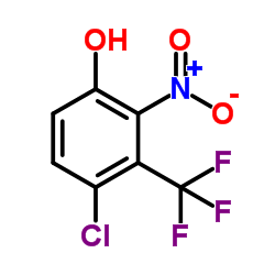 4-Chloro-2-nitro-3-(trifluoromethyl)phenol Structure