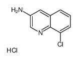 8-chloroquinolin-3-amine,hydrochloride结构式