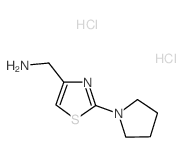 1-(2-pyrrolidin-1-yl-1,3-thiazol-4-yl)methanamine(SALTDATA: 2HCl 0.1H2O)结构式