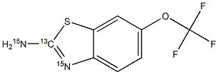 Riluzole-13C,15N2 Structure