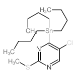 5-Chloro-2-methylsulfanyl-4-tributylstannanylpyrimidine Structure