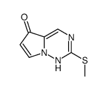 2-methylsulfanyl-1H-pyrrolo[2,1-f][1,2,4]triazin-5-one Structure