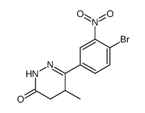 6-(4-bromo-3-nitrophenyl)-5-methyl-2,3,4,5-tetrahydropyridazin-3-one Structure