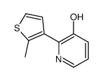 2-(2-methylthiophen-3-yl)pyridin-3-ol结构式