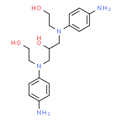 HYDROXYPROPYLBIS(N-HYDROXYETHYL-PARA-PHENYLENEDIAMINE) Structure