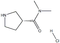 (R)-N,N-Dimethyl-3-pyrrolidinecarboxamide HCl Structure