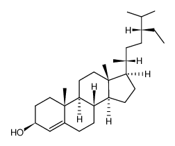 3β,Δ4-stigmasten-3-ol Structure