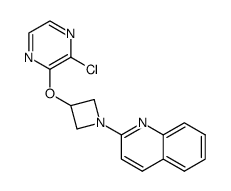 2-[3-(3-chloropyrazin-2-yloxy)azetidin-1-yl]quinoline结构式