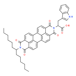 3-(1H-吲哚-3-基)-2-(1,3,8,10-四氧代-9-(十三烷-7-基)-3,8,9,10-四氢蒽[[2,1,9-def:6,5,10-d'e'f']二异喹啉-2(1H)-基)丙酸结构式