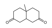 4a-methyl-3,4,5,6,8,8a-hexahydro-1H-naphthalene-2,7-dione Structure