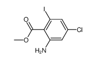 methyl 2-amino-4-chloro-6-iodobenzoate Structure