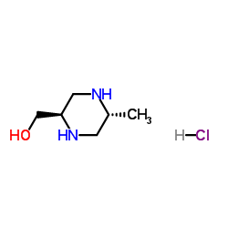 ((2R, 5R)-5-Methylpiperazin-2-yl)methanol hydrochloride structure