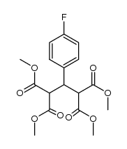 tetramethyl-2-(4-fluorophenyl)propane-1,1,3,3-tetracarboxylate Structure