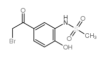 N-[5-(2-BROMO-ACETYL)-2-HYDROXY-PHENYL]-METHANESULFONAMIDE Structure