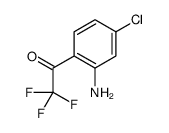 1-(2-氨基-4-氯苯基)-2,2,2-三氟乙酮结构式