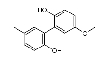 2,2'-Dihydroxy-5'-methyl-5-methoxybiphenyl Structure