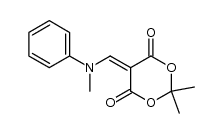 5-(N-methyl-N-phenyl)-aminomethylene-2,2-dimethyl-1,3-dioxane-4,6-dione Structure