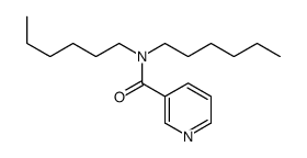 N,N-dihexylpyridine-3-carboxamide结构式