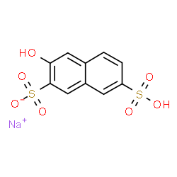 3-hydroxynaphthalene-2,7-disulphonic acid, sodium salt结构式