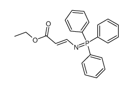 (E)-3-((triphenylphosphoranylidene)amino)propenoic acid ethyl ester结构式