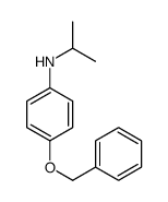 4-phenylmethoxy-N-propan-2-ylaniline Structure