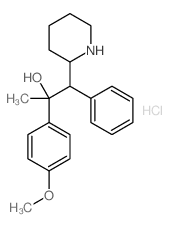 2-(4-methoxyphenyl)-1-phenyl-1-(2-piperidyl)propan-2-ol structure