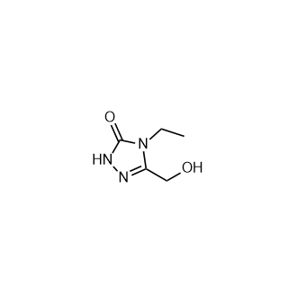 4-乙基-5-(羟甲基)-2,4-二氢-3H-1,2,4-三唑-3-酮结构式