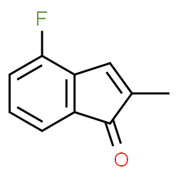 1H-Inden-1-one,4-fluoro-2-methyl-(9CI)结构式