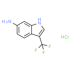 3-(trifluoromethyl)-1H-indol-6-amine hydrochloride structure