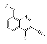 4-chloro-8-methoxyquinoline-3-carbonitrile structure