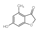 6-hydroxy-4-methyl-1-benzofuran-3-one Structure