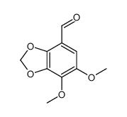 6,7-dimethoxy-1,3-benzodioxole-4-carbaldehyde结构式