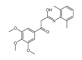 N-(2,6-dimethylphenyl)-3-oxo-3-(3,4,5-trimethoxyphenyl)propanamide Structure