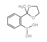 2-(2-Methyl-1,3-dioxolan-2-yl)phenylboronic acid structure