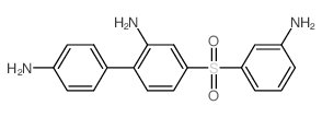 (3-Aminophenyl)(2,4'-diaminobiphenyl-4-yl)sulfone structure